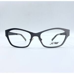 J F Rey JF2491 0010 Black Silver Gradient Womens Metal Eyeglass Frames 53-17-130